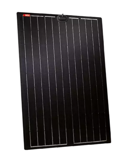 NDS lisäaurinkopaneeli LightSolar LSE 105 W, kytkentärasia paneelin päällä - Lisäaurinkopaneelit NDS - 24350 - 1