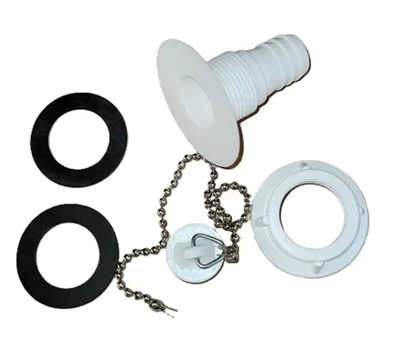 Viemäriliitos valkoinen - MUUT VESIJÄRJESTELMÄN OSAT - 16700 - 1