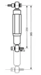 Akselin iskunvaimennin punainen 1301-1800kg/2-aks 2501-3500 kg AL-KO/BPW - AL-KO - 2000 - 2