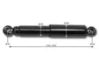 Akselin iskunvaimennin Solifer 1-akselin Iskunvaimennin 240-345 reikä 12mm BPW - Bpw/Hahn/Peitz/Wap - 11320 - 2