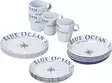 Brunner melamiiniastiasto Blue Ocean, liukueste, 16 osaa - Ruokailu ja kattaus - 7300 - 2