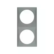 Berker kehys 2-osainen harmaa, reikä 42.5 mm - Sähkörasiat, pistokkeet - 650 - 1