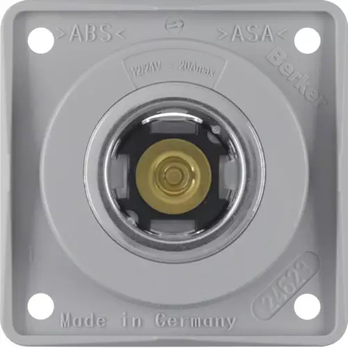 Berker pistorasia upotettava 12V harmaa 12-24V, max. 20A - Sähkörasiat, pistokkeet - 18420 - 1