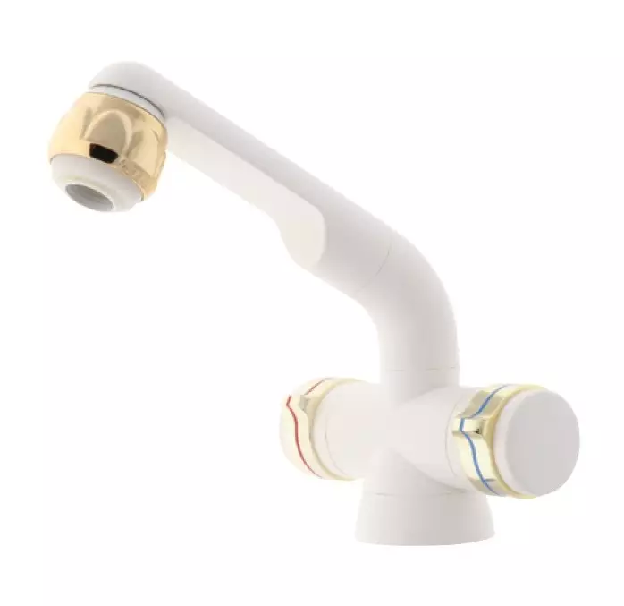 Comet sekoitushana Barwig Compact valkoinen / kulta - Hanat Comet - 25110 - 1