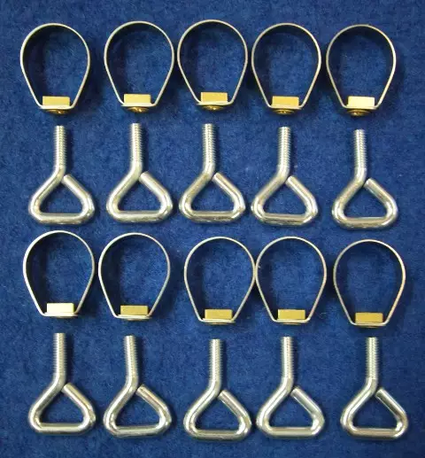 DWT putken kiristin 25 mm mutterirengas ja kiristysruuvi - Telttojen varaosat - 7100 - 1