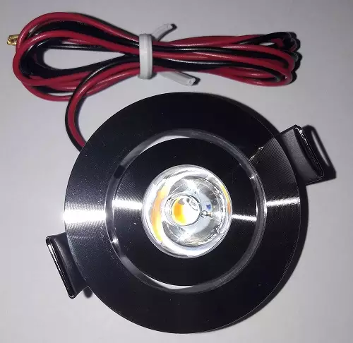 Kohdevalaisin upotettava 12V LED Kerstin kromi, ei katkaisijaa, as. aukko n. 42m - Valaisimet  - 8940 - 1