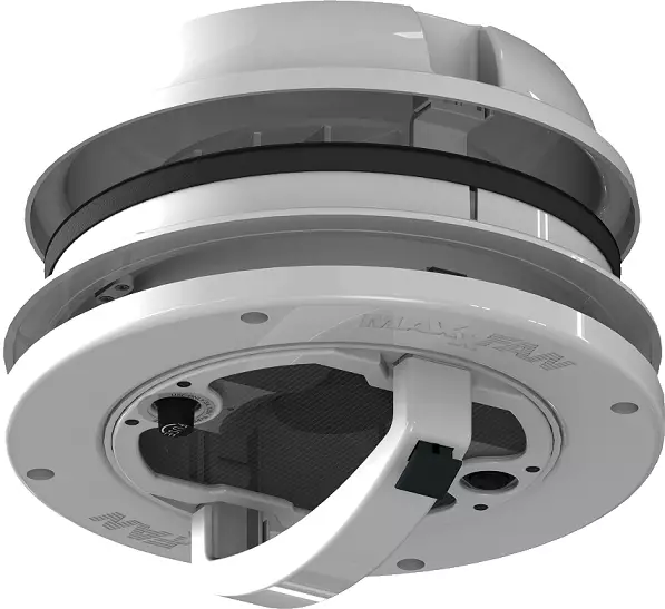 MaxxFan Dome Plus poistoilmaventtiili 12 V, valkoinen - Muut koriosat - 17580 - 1