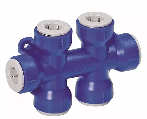 Reich jakokappale 6-os UniQuick 12 mm, putkiliitokset - MUUT VESIJÄRJESTELMÄN OSAT - 9800 - 1