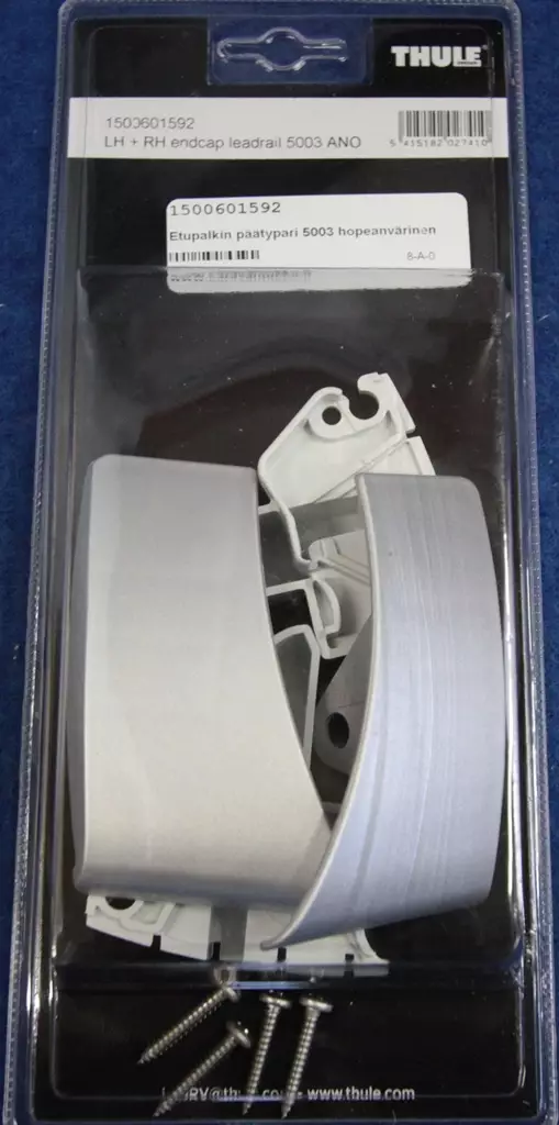 Thule etupalkin päätypari 5003, hopeanvärinen - Markiisien varaosat Thule - 1160 - 1
