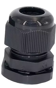 NDS musta johtoläpivienti aurinkopaneeliin, Ø 4-8mm johdolle - Aurinkopaneelisarjojen osat NDS - 12281 - 1