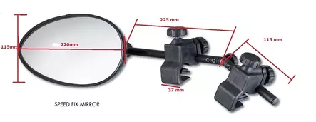 Reich peilipari Convex Speed Fix, saranoitu varsi - Vetoauton peilit ja osat - 16931 - 2