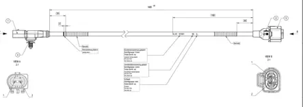 Sensorijohto AL-KO AMC Hymer MB jatkojohto - Jarruvaijerit - 25311 - 1