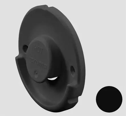 Truma seinäläpiviennin ulko-osa Varioheat E 2400 , WK, musta - Lämmityslaitteiden asennustarvikkeet - 14321 - 1