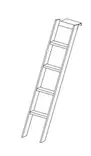 Vuoteen tikkaat 1530 x 286 mm - HOBBY VARAOSAT - 25431 - 1