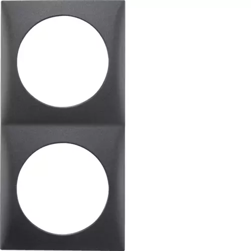 Berker kehys 2-osainen antrasiitti matta - Sähkörasiat, pistokkeet - 11141 - 1