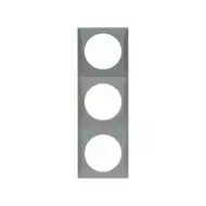 Berker kehys 3-osainen harmaa, reikä 42.5 mm - Sähkörasiat, pistokkeet - 651 - 1