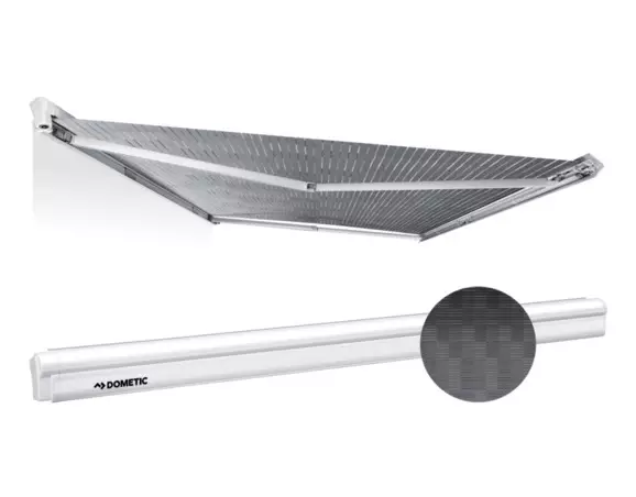 Dometic Markiisi PW 1100 4,00x2,50, grey Perfectwall, valkoinen kotelo - Kotelomarkiisit seinään Dometic - 17001 - 1