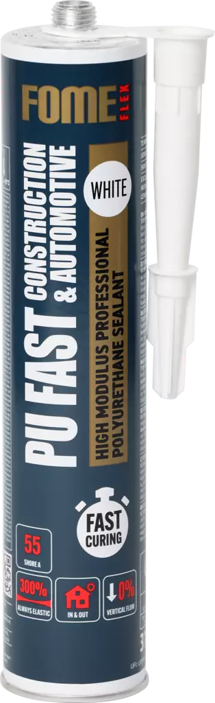 Fome Flex polyuretaaniliima- ja tiivistemassa Pu Fast, harmaa 310 ml - LIIMAT JA TIIVISTYSMASSAT - 23531 - 1