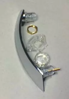 Kaapin kahva oikea 128mm, mekanismi alar mekanismi alareunassa - KALUSTEIDEN TARVIKKEET - 5331 - 1