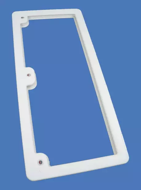 Thetford luukku D6, kehys, Fiat Bianco - Ovien ja luukkujen osat - 921 - 1