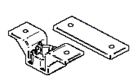 Thule lisätukijalan kiinnike, etupalkkiin - Markiisien varaosat Thule - 23361 - 1