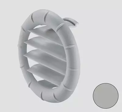 Truma suunnattava ritilä päätesuuttimeen harmaa - Ilmakeskuslämmityksen asennustarvikkeet - 13491 - 1