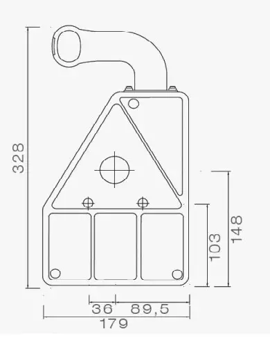 Aspöck Earpoint oikea 12v super Aspöck yhdistelmätakavalo superpoint - Aspöck - 11012 - 2