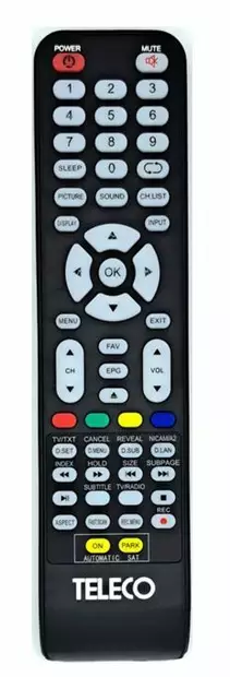 Kauko-ohjain Teleco TV, kaukosäädin - SÄHKÖ, ELEKTRONIIKKA JA VALAISTUS - 17982 - 1
