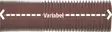 Tyhjennysletku 3", 87 / 520 cm, ruskea - MUUT VESIJÄRJESTELMÄN OSAT - 25182 - 1