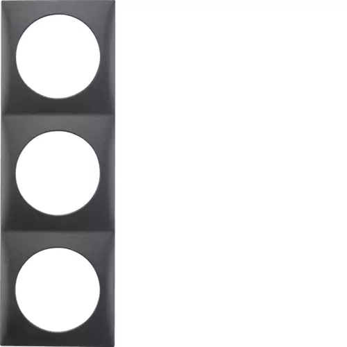 Berker kehys 3-osainen antrasiitti matta - Sähkörasiat, pistokkeet - 11142 - 1