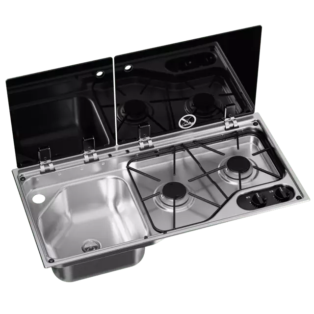 Dometic liesi-allas yhdistelmä, CVC1700G LH - Liedet uunit - 25612 - 1