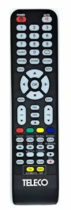 Kauko-ohjain Teleco TV, kaukosäädin - SÄHKÖ, ELEKTRONIIKKA JA VALAISTUS - 17982 - 1