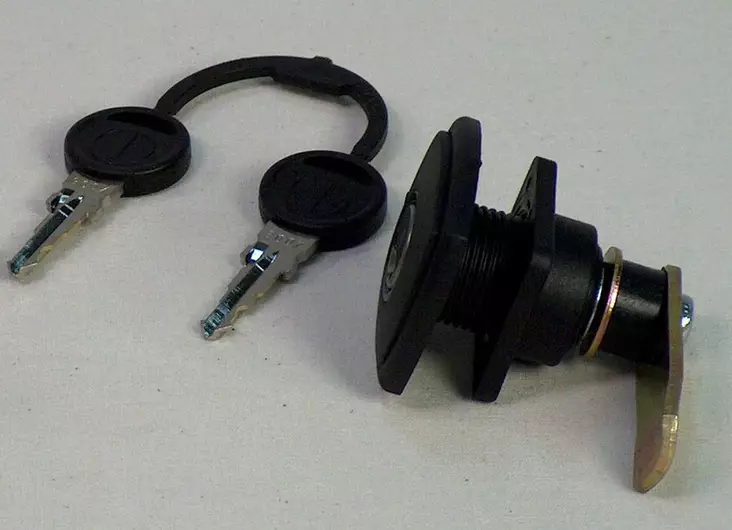 Luukun lukko musta, Zadi - Ovien ja luukkujen osat - 1432 - 1