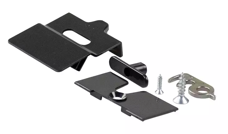 Oven liukusalpa mustaharmaa, taivutettu RAL7021 - Jääkaappien varaosat Dometic - 24522 - 1