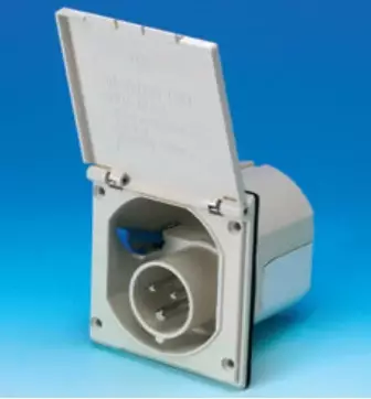 Sisäänottorasia 230V, valkoinen, CEE Upotettava, 1154210 - Sähkörasiat, pistokkeet - 612 - 1