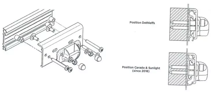 Thule pyörätelineen kiinnityssarja, 5kpl - Polkupyörätelineet ja varusteet - 9252 - 1