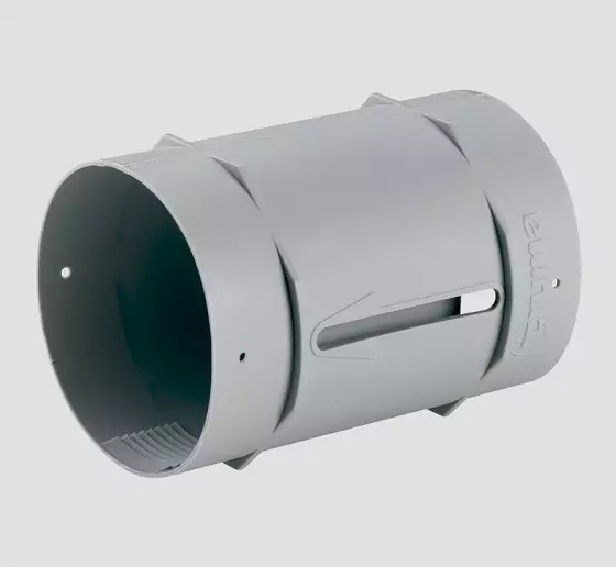 Truma suoraliitossuutin harmaa 65/72 mm WL - Ilmakeskuslämmityksen asennustarvikkeet - 13382 - 1