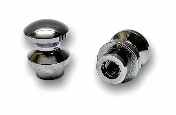 Kaapin lukon nuppi, 19mm, kromi Push-lock mini - HOBBY VARAOSAT - 8153 - 1