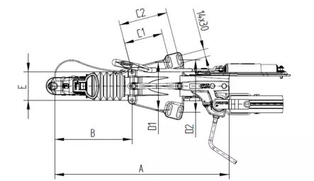 Työntöjarru knott KFG 27 Z 2700KG vetopää - Knott - 25593 - 2