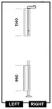 Thule pystyprofiili taka oikea Residence 1140 + 990 mm - Markiisien seinät ja sarjat Thule - 25423 - 1