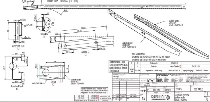 Aisapari Knott ZHL 20 Aisapari 2400kg 2120mm - Aisat ja aisavaa'at - 12833 - 1
