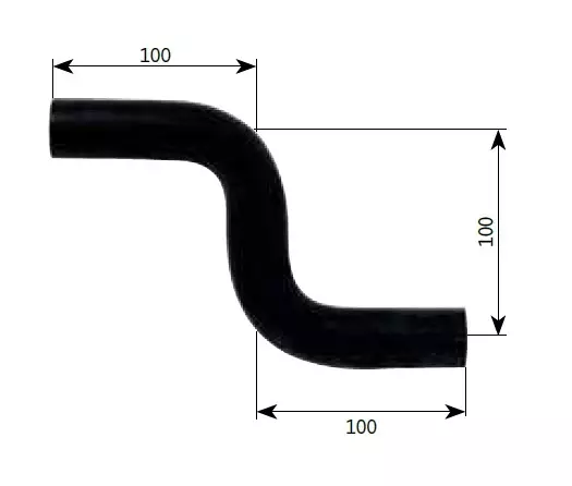 Alde kumi s-mutka 22 mm 100x100x100 mm, kiristimet - Nestekeskuslämmitysjärjestelmän osat - 15223 - 1