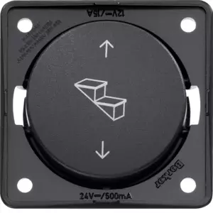 Berker astimen katkaisin upotettava antrasiitti matta 12-24V - Sähkörasiat, pistokkeet - 11133 - 1