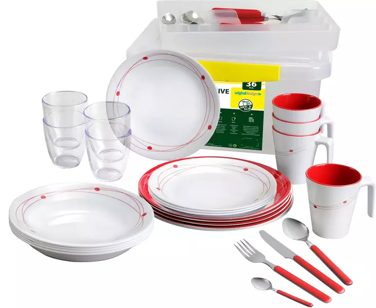 Brunner melamiiniastiasto Cosmic, liukueste, 36 osaa - Ruokailu ja kattaus - 18073 - 1