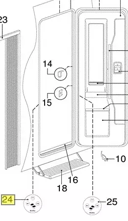 Kytkin, astin ja valo, vasen, EL762, EL571 harmaa - HOBBY VARAOSAT - 24913 - 1