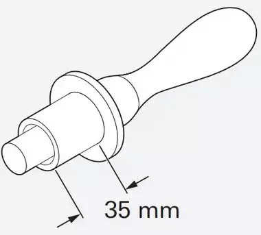 Lukkoaluslevyn asennustyökalu 35mm - Combi-lämmittimien varaosat - 21463 - 1