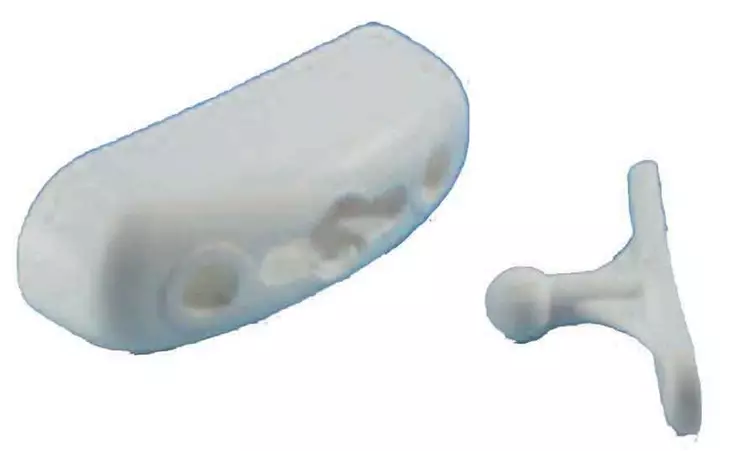 Oven aukipidin 2-osainen valkoinen - Ovien ja luukkujen osat - 25163 - 1