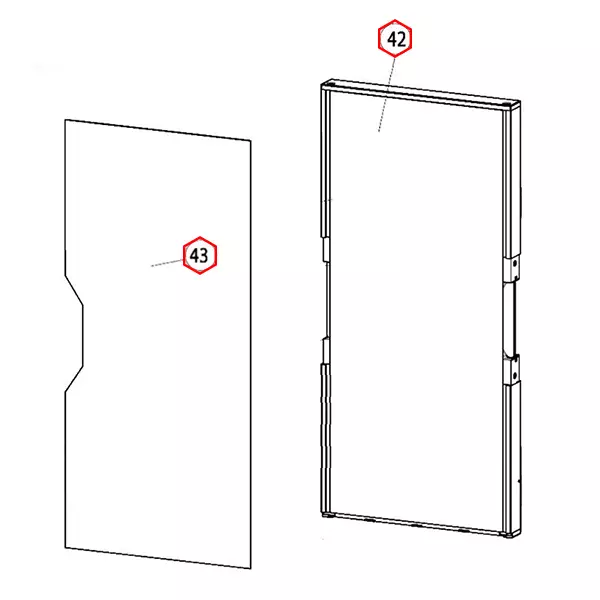 Thetford ovi T2090 - Jääkaappien varaosat Thetford - 16533 - 1