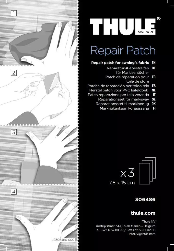 Thule paikkaussarja 3M - Markiisien lisävarusteita Thule - 983 - 1