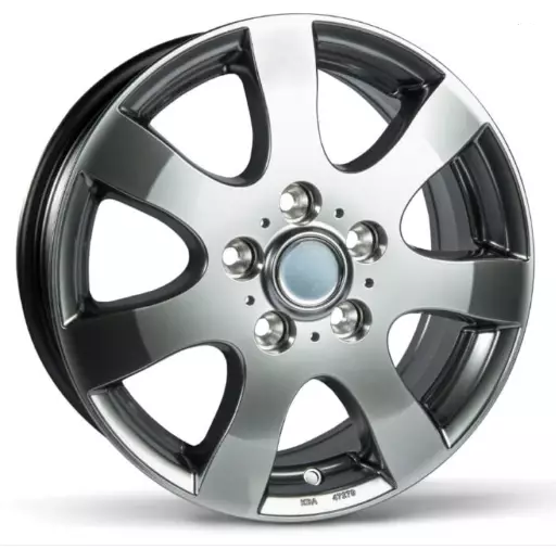 Tomason vanne TR3 Hyperblack Lackiert 6J 14 ET30 5X112 1000kg - Perävaunun alustan varaosat - 11423 - 1